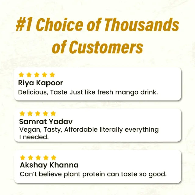 Ayuvya SuperMaxx Plant Protein Powder (Mango Flavour) | 500g