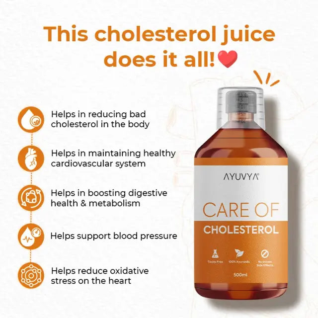 Ayuvya Care of Ch0-lester0l Juice | Pack of 30 Days